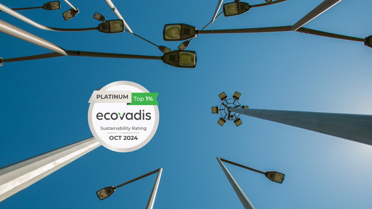 Signify ha sido reconocida con la valoración Platino de Ecovadis